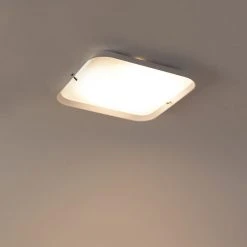 Auslauf 🧨 QAZQA Moderne Deckenleuchte weiß 24,5 cm inkl LED - Edor 😉 -Deckenleuchten Verkaufs-Shop 6610 104236 9