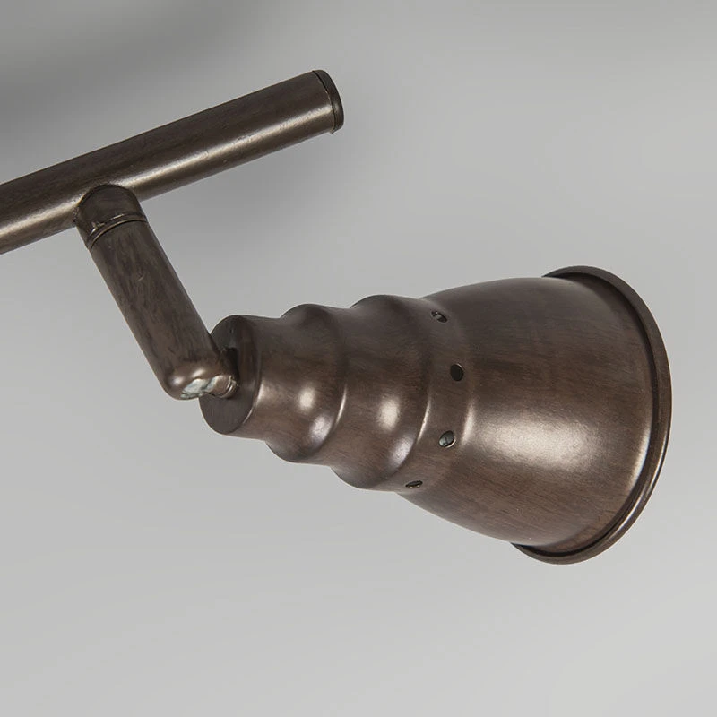 Bestes Angebot 😉 QAZQA Deckenstrahler rostbraun schwenk- und neigbar - Coney 4 😍 6 Bestes Angebot 😉 QAZQA Deckenstrahler rostbraun schwenk- und neigbar - Coney 4 😍 – Bild 6