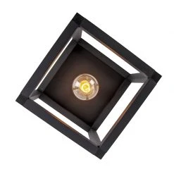 Brandneu 🌟 QAZQA Industrielle Deckenleuchte schwarz - Big Cage 2 😍 -Deckenleuchten Verkaufs-Shop 6623 98922 10