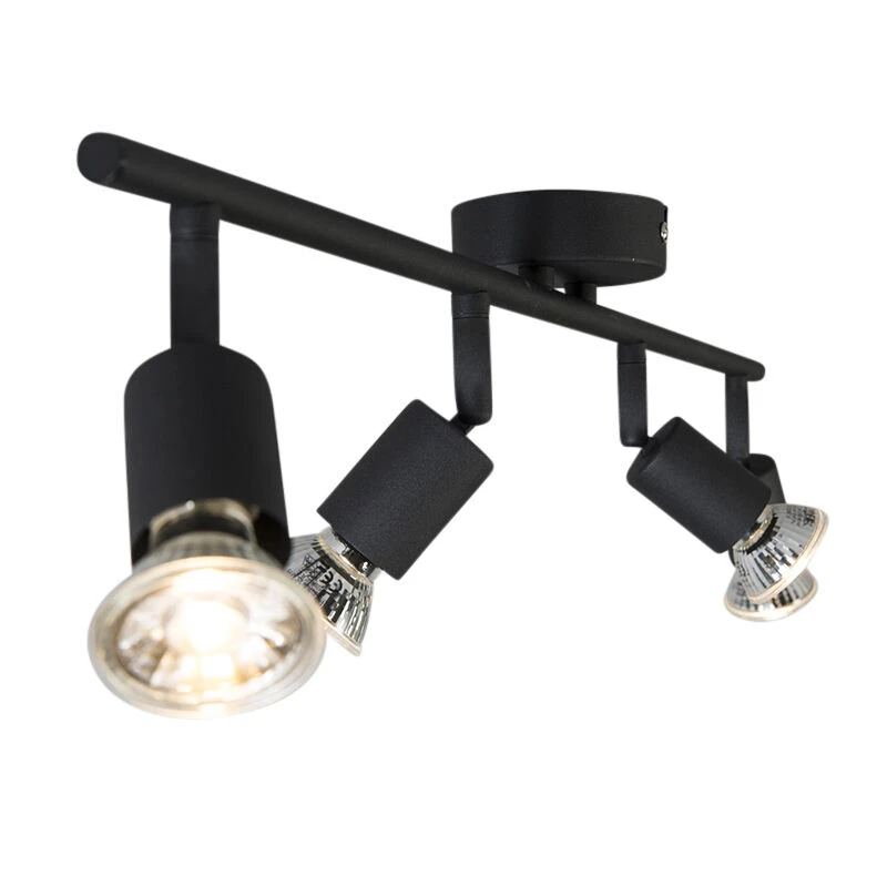 Neu 🤩 QAZQA Industriestrahler schwarz kippbar - Jeany 4 🧨 9 Neu 🤩 QAZQA Industriestrahler schwarz kippbar - Jeany 4 🧨 – Bild 9