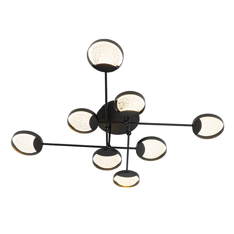 Coupon 💯 QAZQA Deckenleuchte schwarz inkl. LED 3-Stufen dimmbar 8 Lichter - Patrick 👍 10 Coupon 💯 QAZQA Deckenleuchte schwarz inkl. LED 3-Stufen dimmbar 8 Lichter - Patrick 👍 – Bild 10