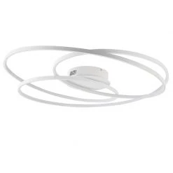 Am billigsten 🔥 Trio Leuchten Deckenleuchte weiß 80 cm inkl. LED 3-stufig dimmbar - Rowin 🧨 -Deckenleuchten Verkaufs-Shop 6651 102793 13