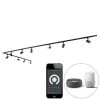 Bester Verkauf 🔥 QAZQA Smart railsysteem zwart 1-fase 10-lichts incl. Wifi GU10 - Jeana 😉