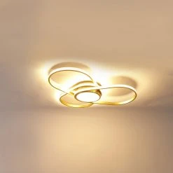 Großhandel ✨ QAZQA Design Deckenleuchte Messing inkl. LED 3-stufig dimmbar - Spas ❤️ -Deckenleuchten Verkaufs-Shop 6670 102941 10