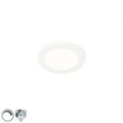 Schlussverkauf 🥰 QAZQA Deckenleuchte weiß 17 cm inkl. LED 3-stufig dimmbar IP44 - Steve ✨