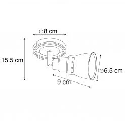 Aktion 💯 QAZQA Decken- und Wandstrahler grau drehbar und kippbar - Coney 1 🛒 12 Aktion 💯 QAZQA Decken- und Wandstrahler grau drehbar und kippbar - Coney 1 🛒 -Deckenleuchten Verkaufs-Shop 6675 91224 4
