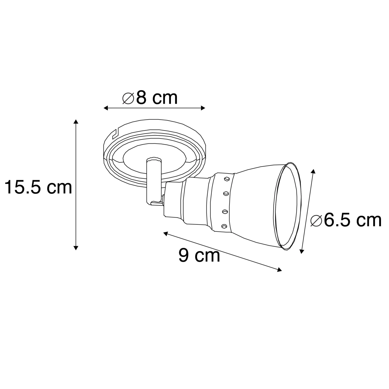 Aktion 💯 QAZQA Decken- und Wandstrahler grau drehbar und kippbar - Coney 1 🛒 5 Aktion 💯 QAZQA Decken- und Wandstrahler grau drehbar und kippbar - Coney 1 🛒 – Bild 5