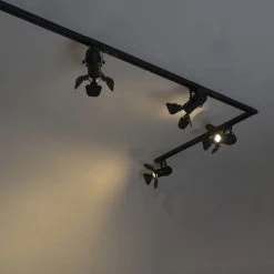 Am billigsten 🌟 QAZQA Smart railsysteem zwart 5-lichts incl. Wifi GU10 - Movie 🛒 -Deckenleuchten Verkaufs-Shop 6678 106248 16