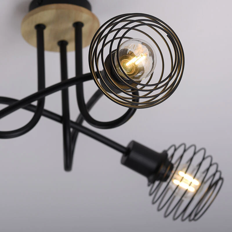 Am billigsten 💯 Paul Neuhaus Design-Deckenspot schwarz mit Holz 3-flammig - Profits 🌟 3 Am billigsten 💯 Paul Neuhaus Design-Deckenspot schwarz mit Holz 3-flammig - Profits 🌟 – Bild 3