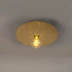 Auslauf 😉 QAZQA Moderne Deckenlampe Gold 40cm - Disque 🌟 -Deckenleuchten Verkaufs-Shop 6779 96838 7