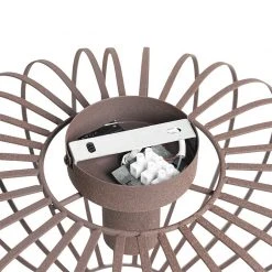 Bestes Angebot ⌛ QAZQA Design plafondlamp roestbruin 39 cm - Johanna 🌟 -Deckenleuchten Verkaufs-Shop 6782 105577 8