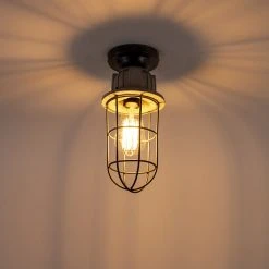 Aktion 🌟 QAZQA Industrielle Deckenleuchte Beton - Mighty 👍 -Deckenleuchten Verkaufs-Shop 6790 97853 12