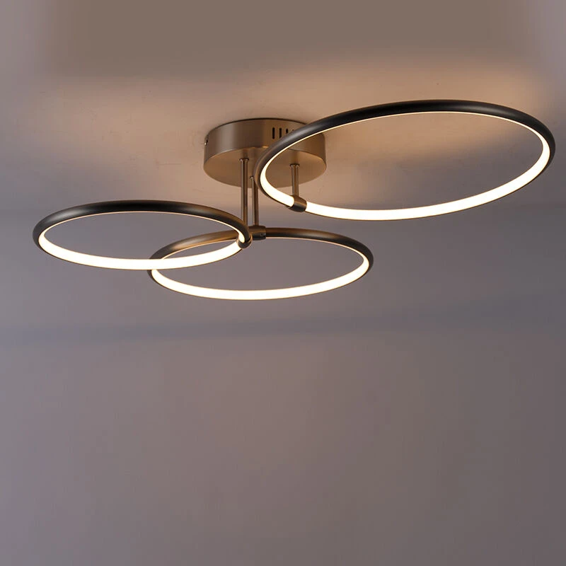 Am billigsten ❤️ QAZQA Design Deckenleuchte Stahl inkl. LED 3-stufig dimmbar 3-Licht - Joaniqa 🎁 14 Am billigsten ❤️ QAZQA Design Deckenleuchte Stahl inkl. LED 3-stufig dimmbar 3-Licht - Joaniqa 🎁 – Bild 14