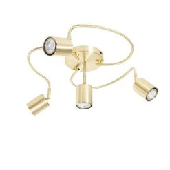 Auslauf 🔔 QAZQA Moderne plafondspot messing verstelbaar 4-lichts - Java ✔️ -Deckenleuchten Verkaufs-Shop 6817 105846 11