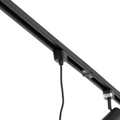 Aktion 😉 QAZQA Schienensystem mit 3 Spots und Pendelleuchte 1-phasig schwarz - Cavalux Jeana 🛒 -Deckenleuchten Verkaufs-Shop 6818 102476 7