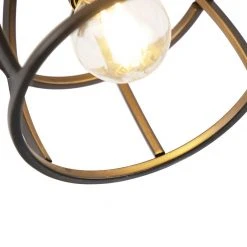 Top 10 🔥 QAZQA Industriestrahler schwarz mit Holz verstellbar - Arthur 💯 -Deckenleuchten Verkaufs-Shop 6828 102427 8