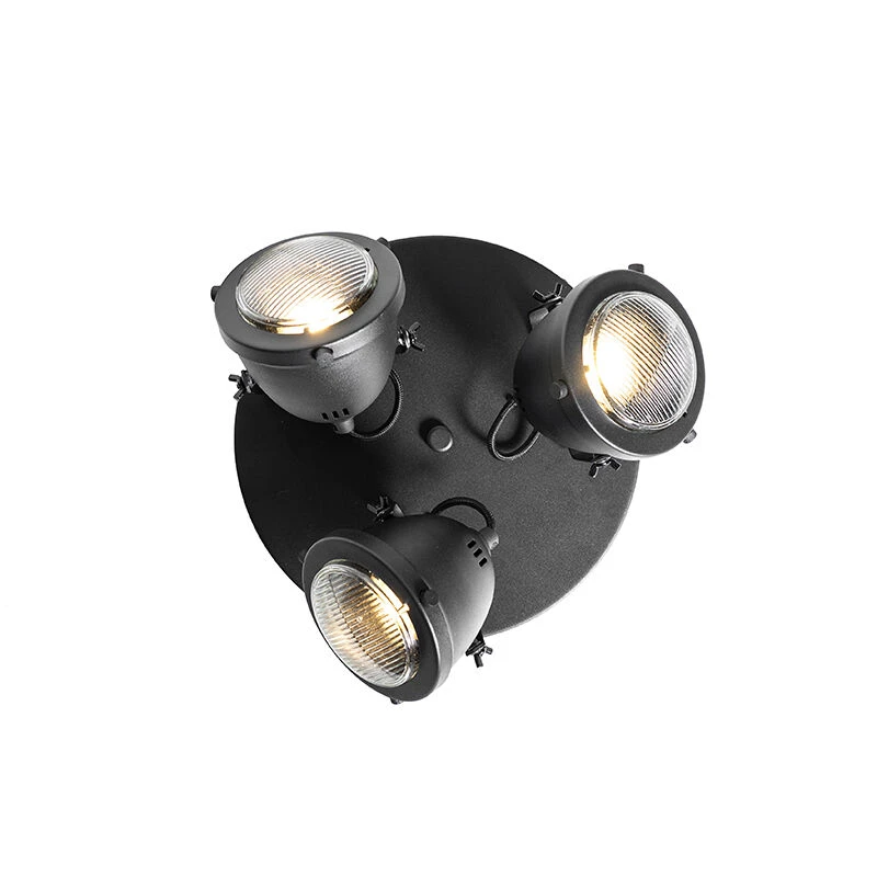 Neu 🤩 QAZQA Industriële spot zwart rond verstelbaar 3-lichts - Emado ✔️ 9 Neu 🤩 QAZQA Industriële spot zwart rond verstelbaar 3-lichts - Emado ✔️ – Bild 9