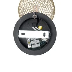 Budget 😍 QAZQA Spot schwarz mit gold verstellbar - Athens Wire ✔️ -Deckenleuchten Verkaufs-Shop 6889 103142 9