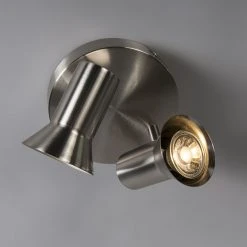 Auslauf ❤️ QAZQA Deckenstrahler Stahl drehbar und neigbar rund - Karin 2 💯 -Deckenleuchten Verkaufs-Shop 6897 92938 13