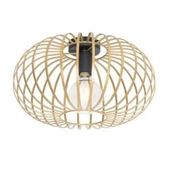 Bestes Angebot 👍 QAZQA Design-Deckenleuchte gold 39 cm - Johanna 🔥