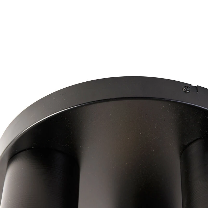 Billig 👍 QAZQA Industrielle Deckenlampe schwarz mit goldenem rundem 3-Licht - Raspi ✨ 7 Billig 👍 QAZQA Industrielle Deckenlampe schwarz mit goldenem rundem 3-Licht - Raspi ✨ – Bild 7