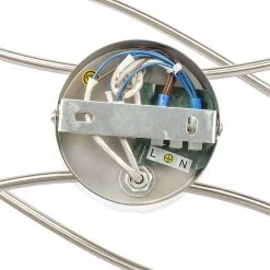 Aktion 👍 QAZQA Moderne Deckenleuchte Stahl mit weißen Schirmen 5-Licht - Hetta 🔔 19 Aktion 👍 QAZQA Moderne Deckenleuchte Stahl mit weißen Schirmen 5-Licht - Hetta 🔔 -Deckenleuchten Verkaufs-Shop 6942 102399 8