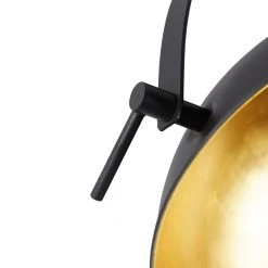 Angebote ⭐ QAZQA Industrielle Deckenleuchte schwarz mit Gold verstellbar - Magnax ⌛ -Deckenleuchten Verkaufs-Shop 6945 102506 7