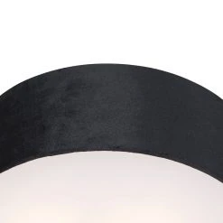 Coupon 🎉 QAZQA Deckenleuchte schwarz 30 cm mit goldener Innenseite - Drum 🔔 -Deckenleuchten Verkaufs-Shop 6947 105475 2