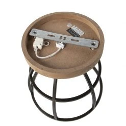 Schlussverkauf 🔔 QAZQA Intelligente Deckenleuchte schwarz mit Holz inkl. WiFi E27 - Arthur 🌟 -Deckenleuchten Verkaufs-Shop 6948 103580 10