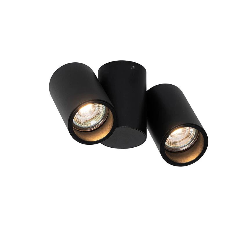 Bestes Angebot 🔥 QAZQA Designspot schwarz 2-flammig verstellbar - Michael 🔔 2 Bestes Angebot 🔥 QAZQA Designspot schwarz 2-flammig verstellbar - Michael 🔔 – Bild 2