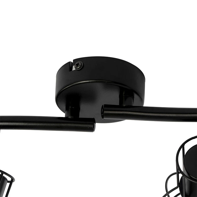 Brandneu 🎁 QAZQA Moderne Deckenleuchte schwarz 86 cm 4-Licht - Botu 👏 6 Brandneu 🎁 QAZQA Moderne Deckenleuchte schwarz 86 cm 4-Licht - Botu 👏 – Bild 6