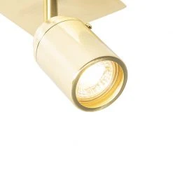 Brandneu 🧨 QAZQA Professional Moderne badkamer spot messing vierkant IP44 - Ducha 👍 -Deckenleuchten Verkaufs-Shop 7015 105236 4