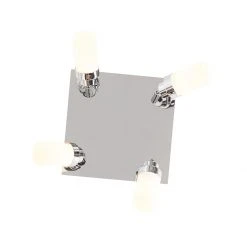 Blitzangebot ✨ QAZQA Moderne badkamer spot staal 4-lichts IP44 - Japie 🎁 -Deckenleuchten Verkaufs-Shop 7018 105908 7