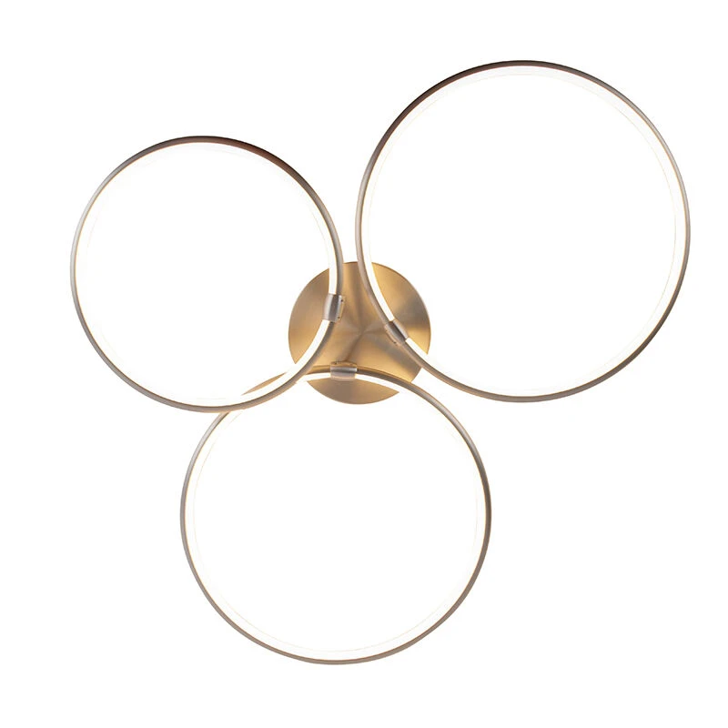 Am billigsten ❤️ QAZQA Design Deckenleuchte Stahl inkl. LED 3-stufig dimmbar 3-Licht - Joaniqa 🎁 9 Am billigsten ❤️ QAZQA Design Deckenleuchte Stahl inkl. LED 3-stufig dimmbar 3-Licht - Joaniqa 🎁 – Bild 9