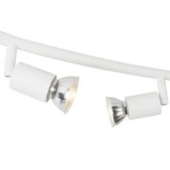 Bestpreis 🌟 QAZQA Moderner Strahler gebogen weiß - Jeany 4 ⌛ -Deckenleuchten Verkaufs-Shop 7033 94755 4