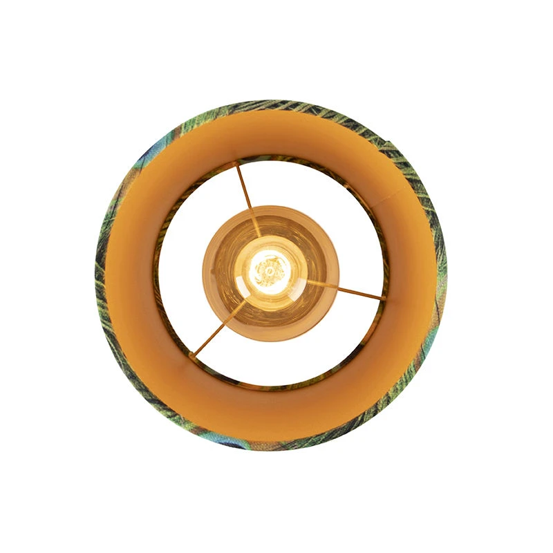 Top 10 🔥 QAZQA Deckenleuchte mit Veloursschirm Pfau mit Gold 20 cm - Combi schwarz 🧨 6 Top 10 🔥 QAZQA Deckenleuchte mit Veloursschirm Pfau mit Gold 20 cm - Combi schwarz 🧨 – Bild 6