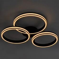 Auslauf 😉 QAZQA Deckenleuchte schwarz inkl. LED 3-Stufen dimmbar 3-Licht - Navara ⭐ -Deckenleuchten Verkaufs-Shop 7049 104003 13