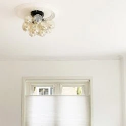 Schlussverkauf ❤️ QAZQA Design Deckenleuchte schwarz mit Braunglas 3-Licht - Uvas 🌟