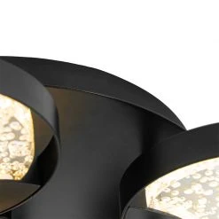 Besorgen ❤️ QAZQA Deckenleuchte schwarz 42 cm inkl. LED 3-stufig dimmbar - Patrick 🎉 -Deckenleuchten Verkaufs-Shop 7071 104512 6