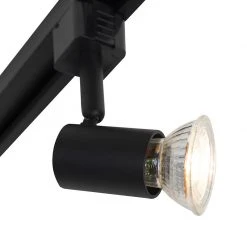 Großhandel 💯 QAZQA Smart railsysteem zwart 1-fase 5-lichts incl. Wifi GU10 - Jeany 😍 -Deckenleuchten Verkaufs-Shop 7077 106230 5