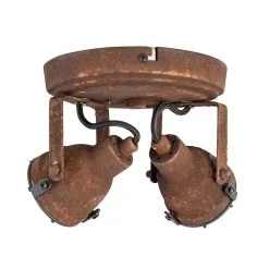 Angebote 💯 QAZQA Robuster Spot rost 2-flammig - Sorra 🔥 -Deckenleuchten Verkaufs-Shop 7077 96680 8