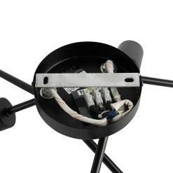 Brandneu 👏 QAZQA Design Deckenleuchte schwarz 6-Licht - Sputnik ✔️ -Deckenleuchten Verkaufs-Shop 7111 102454 10