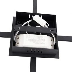 Neu 💯 QAZQA Moderne Deckenleuchte schwarz inkl. LED 3-stufig dimmbar - Cruz ⭐ -Deckenleuchten Verkaufs-Shop 7118 103059 13