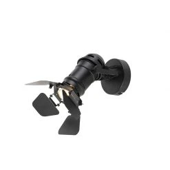 Schlussverkauf 😉 QAZQA Industriestudio Spot schwarz GU10 mit Klappen - Film 👍 -Deckenleuchten Verkaufs-Shop 7129 96892 2