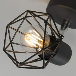 Bestes Angebot 🔔 QAZQA Art Deco Spot schwarz schwenk- und neigbar - Mosh 1 👏 -Deckenleuchten Verkaufs-Shop 7140 93944 5