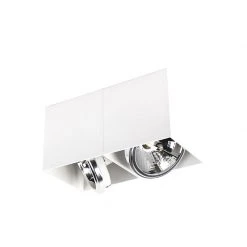 Rabatt 💯 QAZQA Design-Spot weiß rechteckig 2-flammig - Box ✨ -Deckenleuchten Verkaufs-Shop 7146 104787 8