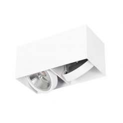 Rabatt 🌟 QAZQA Professional Designstrahler weiß rechteckig AR111 2-flammig - Box 😀 -Deckenleuchten Verkaufs-Shop 7160 105055 10