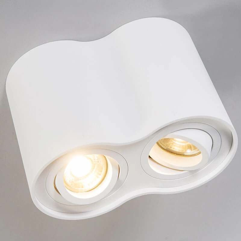 Am billigsten 😉 QAZQA Moderner Spot weiß kippbar - Rondoo Duo 👍 8 Am billigsten 😉 QAZQA Moderner Spot weiß kippbar - Rondoo Duo 👍 – Bild 8