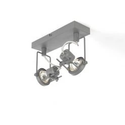 Besorgen 🔔 QAZQA Industriespot anthrazit 2-Licht schwenkbar und neigbar - Suplux 🧨 -Deckenleuchten Verkaufs-Shop 7171 94739 2