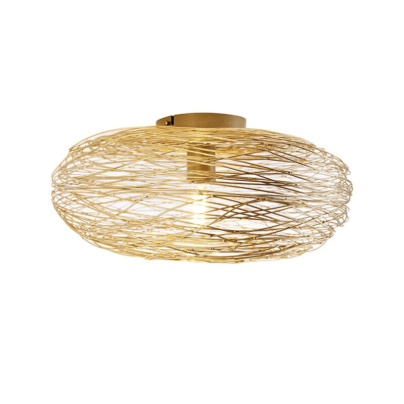 Top 10 🤩 QAZQA Design-Deckenleuchte gold oval - Sarella 🔥 8 Top 10 🤩 QAZQA Design-Deckenleuchte gold oval - Sarella 🔥 – Bild 8